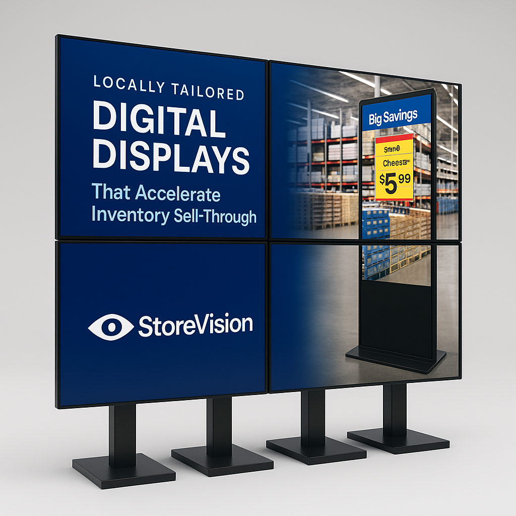 StoreVision digital display concept rendering